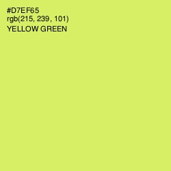 #D7EF65 - Yellow Green Color Image