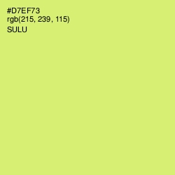 #D7EF73 - Sulu Color Image