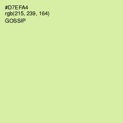 #D7EFA4 - Gossip Color Image