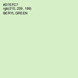 #D7EFC7 - Beryl Green Color Image