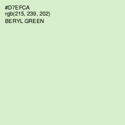 #D7EFCA - Beryl Green Color Image