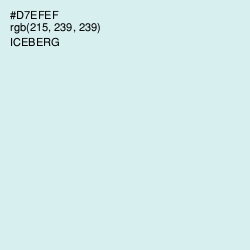 #D7EFEF - Iceberg Color Image