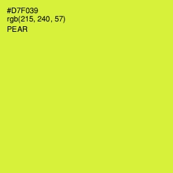 #D7F039 - Pear Color Image