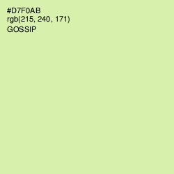 #D7F0AB - Gossip Color Image