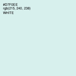 #D7F0EE - Swans Down Color Image