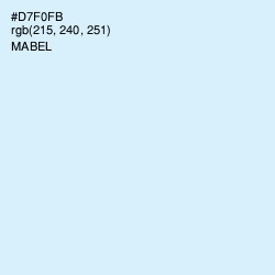 #D7F0FB - Mabel Color Image