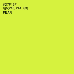 #D7F13F - Pear Color Image