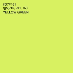 #D7F161 - Yellow Green Color Image