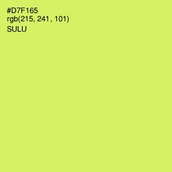 #D7F165 - Sulu Color Image