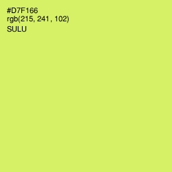 #D7F166 - Sulu Color Image