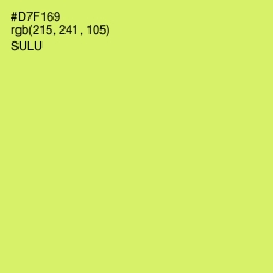 #D7F169 - Sulu Color Image