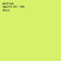 #D7F16A - Sulu Color Image