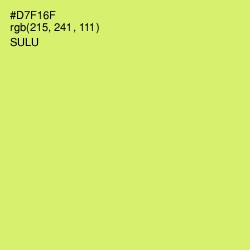 #D7F16F - Sulu Color Image