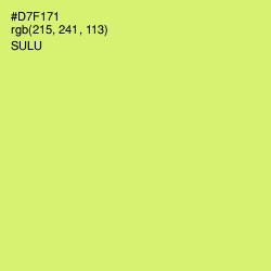 #D7F171 - Sulu Color Image