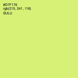 #D7F176 - Sulu Color Image