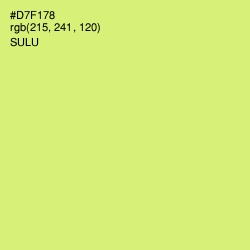 #D7F178 - Sulu Color Image