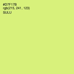 #D7F17B - Sulu Color Image