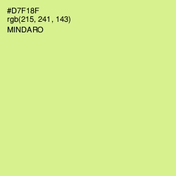 #D7F18F - Mindaro Color Image