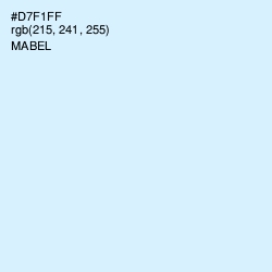 #D7F1FF - Mabel Color Image