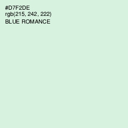 #D7F2DE - Blue Romance Color Image