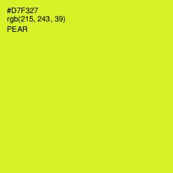 #D7F327 - Pear Color Image