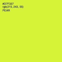 #D7F337 - Pear Color Image