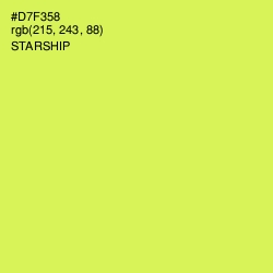 #D7F358 - Starship Color Image