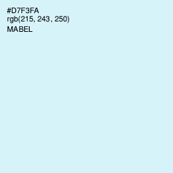 #D7F3FA - Mabel Color Image