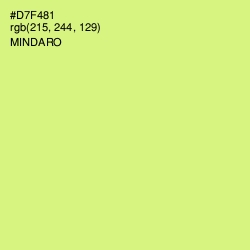 #D7F481 - Mindaro Color Image