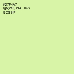 #D7F4A7 - Gossip Color Image