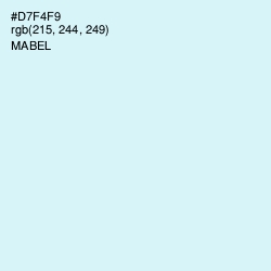 #D7F4F9 - Mabel Color Image