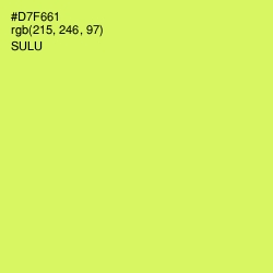 #D7F661 - Sulu Color Image