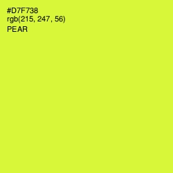 #D7F738 - Pear Color Image