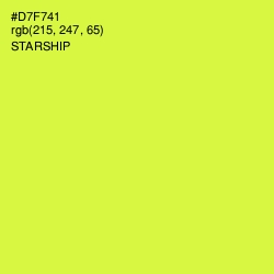 #D7F741 - Starship Color Image