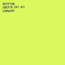 #D7F75B - Canary Color Image