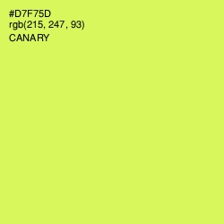 #D7F75D - Canary Color Image