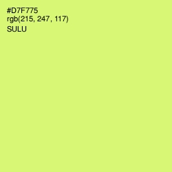 #D7F775 - Sulu Color Image