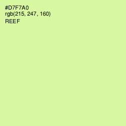 #D7F7A0 - Reef Color Image