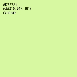 #D7F7A1 - Gossip Color Image