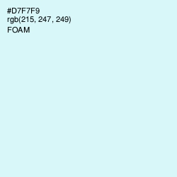 #D7F7F9 - Foam Color Image