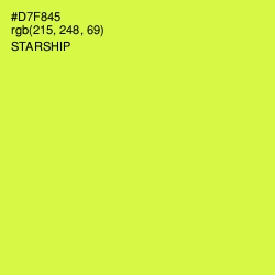 #D7F845 - Starship Color Image