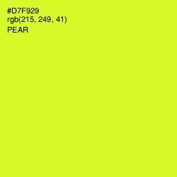 #D7F929 - Pear Color Image