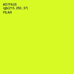 #D7FA25 - Pear Color Image