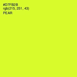 #D7FB2B - Pear Color Image