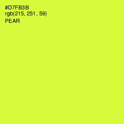 #D7FB3B - Pear Color Image