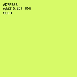 #D7FB68 - Sulu Color Image