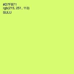 #D7FB71 - Sulu Color Image