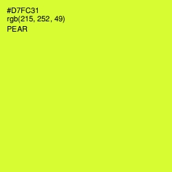 #D7FC31 - Pear Color Image