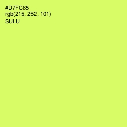 #D7FC65 - Sulu Color Image