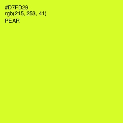 #D7FD29 - Pear Color Image